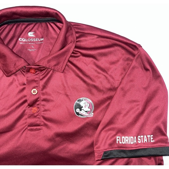 Florida State Seminoles Polo Shirt, Colosseum Manufacture, Size XL, - Picture 2 of 11